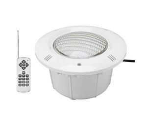 Qcwwy Faro LED RGB per Piscina da 18W, a Risparmio Energetico, con Trasformatore 12V AC per Uso Subacqueo, Telecomando Incluso