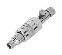 Qcwwy Filtri Spray per Aerografo, Filtro dell'aria in Rame Cromato, Trappola per umidità per Accoppiatore Aerografo con Flusso d'aria Regolabile - per Artisti e Hobbisti