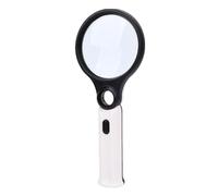 Qcwwy Forniture per Ufficio LED LED LEGGIO 10X 20X HOLLY Accensione Dual Power Illuminata per la Lettura di Libri Notizieri Foto Maps Miniature di Gioielli Miniature in Vetro Wiht
