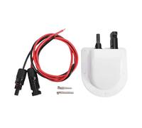 Qcwwy Ghiandola per Cavo Solare, Progettazione a Doppia Spina con Cavo Connettori di Pannelli Solari Box per L'ingresso della Guarnizione dell'Acqua per Edifici per Edifici Tetti e (White)