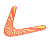 Qcwwy Giocattoli sportivi Boomerang a V classici per materiale in legno alto all'aperto, volo stabile, lunghezza 33 cm
