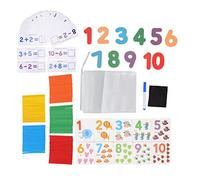 Qcwwy Giocattolo con Bastoncini per Contare la Matematica, Aste per Contare Gioco di Matematica Cognizione dei Numeri Carte di Calcolo per Il Riconoscimento del Colore con Pittura Ad