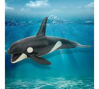 Qcwwy Giocattolo di Balena Killer di Animali per Bambini, Strumento di Educazione della Vita Marina Cognitiva, Dettagli Squisiti, Adatti per il Materiale in PVC Ambientale