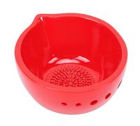 Qcwwy Grattugia per Aglio Ciotola 2 in 1 Estrattore per Erbe e Grattugia per Aglio Strumento per Estrarre Erbe in Ceramica per Cavoli Bietole Cavolo Verde Timo Basilico Rosmarino Artigianato