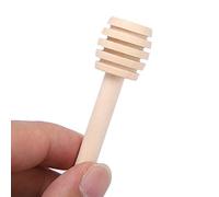 Qcwwy Honey Drizzler Mestolare Set di Asta per Sciroppo D'acero e Cioccolato Che Piove con 24% Gadget da Cucina in Legno (8 cm)