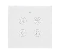 Qcwwy Interruttore della Luce della Ventola del Pannello Interruttore della Luce Intelligente Telecomando Multifunzione Pannello di Controllo Vocale della della Ventola Supporto Accensione