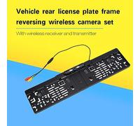 Qcwwy Inversione della Fotocamera Aive Visualizza la Fotocamera della Telecamera Inversa Wireless IR Plate Mark Parking Aiuti Wireless Camera con Portata di Licenza Adatto per le Targhe Europee di