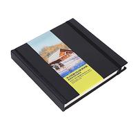 Qcwwy Journal Quadrato Ad Acquerello, Carta Pressata a Freddo Senza Acido per Arte di Viaggio, 44 fogli Ad Acquerello Mista di Schizzi di Sketch
