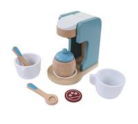 Qcwwy Kids Wooden Coffee Maker Toy High Simulation Play with Imagination for Parent Child Interaction