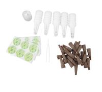 Qcwwy Kit Baccelli Idroponici, Cestini per Coltivazione Fuori Suolo in Torba di Plastica per Giardinaggio Indoor con Design di Trapianto Riutilizzabile