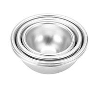 Qcwwy Kit di Stampi per Bombe da Bagno Stampi per Bombe da Bagno in Metallo, Strumenti per per Torte Fai da Te, per Torte a Semicerchio in Lega di Alluminio, Strumenti per Cottura Artigianale, per