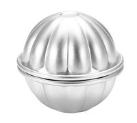 Qcwwy Kit di Stampi per Bombe da Bagno Stampi per Bombe da Bagno in Metallo, Strumenti per per Torte Fai da Te, per Torte a Semicerchio in Lega di Alluminio, Strumenti per Cottura Artigianale, per