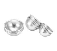 Qcwwy Kit di Stampi per Bombe da Bagno Stampi per Bombe da Bagno in Metallo, Strumenti per per Torte Fai da Te, per Torte a Semicerchio in Lega di Alluminio, Strumenti per Cottura Artigianale, per