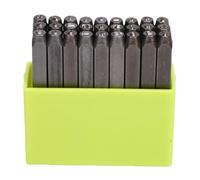 Qcwwy Kit di Strumenti per Timbing a Mano, Lettere Capitali in Acciaio in Acciaio da 40 Crbrone Numero Gioiello Che Creano un Punzone da Francobollo Set di Stamping in Metallo (Minuscolo)