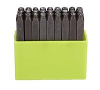 Qcwwy Kit di Strumenti per Timbing a Mano, Lettere Capitali in Acciaio in Acciaio da 40 Crbrone Numero Gioiello Che Creano un Punzone da Francobollo Set di Stamping in Metallo (Maiuscolo)