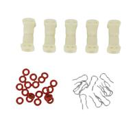 Qcwwy Kit Forcella Guarnizione Macchina da caffè, Percorsi Professionali per Acqua e Olio Collegati a Tenuta con Anelli in Silicone per la Manutenzione Completa della Riparazione del