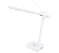 Qcwwy Lampada da Tavolo Lampada da Studio con 3 modalità di Illuminazione Touch Control per Ufficio Camera da Letto Dormitorio da Scrivania Regolabile Dimmerabile 2 Teste Illuminazione Flessibile