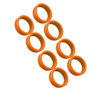 Qcwwy Le Valigie per Bagagli da 8 Pezzi Includono Ruote a Ponte Rumore Che Creano Protezione Contro la Protezione del Silicone Passeggiata per Mobili per i Difensori del Pavimento (ORANGE)