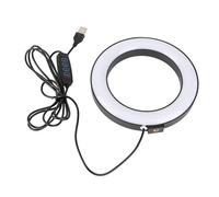 Qcwwy Luce LED da 6 Pollici Luci per Fotografia a LED Luce con Testa a Sfera per Video Studio Vlog Fotografia di Ritratti Dal Vivo da 6 Pollici Regolabile Dimmerabile Riempimento Luci per Accessori