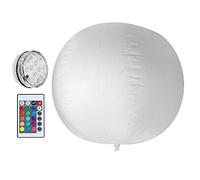 Qcwwy Luce LED Gonfiabile per Piscina, Lampada Galleggiante con Telecomando 10 Chip IP68 Impermeabile for Piscina Feste Decorazione