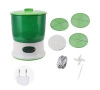 Qcwwy Macchina Automatica per la Coltivazione di Germogli di Soia a 3 Strati con Controllo Automatico e Piastra di Pressatura per Kit di Germogliazione da Bancone della Domestica (Spina europea 220 V)