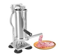 Qcwwy Macchina Manuale del Rifornimento della Salsiccia del Creatore della Salsiccia Dell'acciaio Inossidabile 3L di Alta Efficienza con la Base delle Tazze di Aspirazione per i
