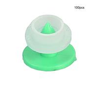 Qcwwy Marchi Auricolari in Plastica per Animali di Grandi Dimensioni, Materiale di qualità, Facile Identificazione per Bestiame e Piccoli Animali (GREEN)