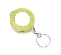 Qcwwy Metro a Nastro Flessibile, Mini Portachiavi Colorato Portatile a Forma di Righello Retrattile, Accessori per Cucire Adatto per la Misurazione del Corpo, Taglio Fatto a Mano, (GREEN)