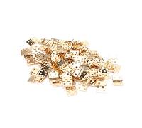 Qcwwy Mini Cerniere Include Viti | Mini cerniere in metallo per assemblaggio di cornici per foto fai da te Include viti Confezione da 100 portagioie in ottone