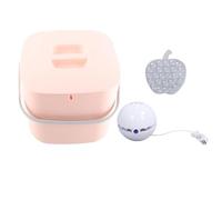 Qcwwy Mini Lavastoviglie, Lavastoviglie USB Portatile Detergente per Strumenti di Lavaggio Spegnimento Automatico Efficiente Mini USB Compatta per Casa (Secchio rosa)