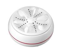 Qcwwy Mini Lavatrice, Lavatrice Pieghevole Portatile Potente Ad Ultrasuoni con Secchi Separati per Piccoli Indumenti Leggeri (Scatola in pelle bovina bianca)