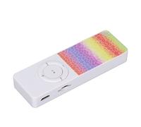 Qcwwy Mini Lettore MP3 Sottile Materiale ABS Batteria a Lunga Durata Slot di Memoria da 64 GB per Appassionati di Musica e Stili di Attivi Audio Video Portatile (E1)