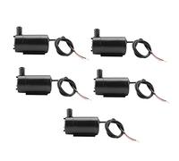Qcwwy Mini Pompa Sommergibile 5 Set Mini Pompe per Acqua 3v -5v Pompa per Acquario a Basso Rumore Sommerso Adatto per lo Stagno di Pesce Piccolo Animale Domestico Che Beve Pompe Idroponiche per