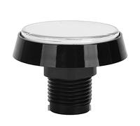 Qcwwy Mini Pulsante con Interruttore da Gioco in ABS Ad Alta sensibilità a Luce LED da 60 Mm per Console di Gioco e Altre Periferiche per Videogiochi (Bianco+LED+interruttore a tre gambe)