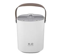 Qcwwy Mini Umidificatore a Nebbia Fredda Diffusore a Nebbia Fredda Macchina a 1.2L Umidificatore Portatile a Doppio Ugello con Luce Notturna e Alimentazione USB per (WHITE)