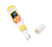 Qcwwy Misuratore di Prova dell'acqua 7 in 1 Tester di qualità dell'acqua Retroilluminata Idrogeno Misurazione ' Misurazioni Accurate Tester ' Digitale per Testare il caffè ' Minerale Filtrata
