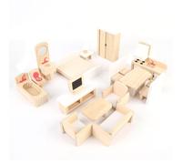 Qcwwy Mobili in Legno Realistici Giocattoli di Mobili in Legno per in per, Ruolo Completi -Giochi di Gioco per le Avventure di Gioco di Fantasiose