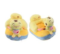 Qcwwy Morbido Peluche Seggiolino per Bambini Divano Ad Angolo Regolabile Sedia di Supporto per Bambini con Base Antiscivolo e Antiribaltamento Musica Bluetooth per la Pratica del (Tigre)