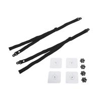 Qcwwy No Drill Terremoto Televisione Fissaggio 2 Pezzi Cinghie di Sicurezza Regolabili Per TV No Drill Terremoto Televisione Fissaggio Sicurezza Domestica Ancoraggio Adesivo Anti Punta Mobili Ancore