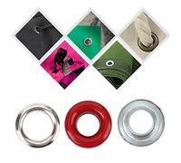 Qcwwy Occini in Metallo Colorati 400 Set di Annetti da 3 Mm per Scrapbooking Artigianale in Pelle, Mestieri e Abbigliamento