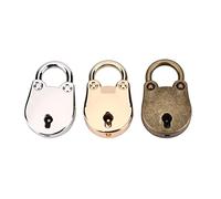 Qcwwy Old Lock and Skeleton of the Metal Key Notebook per sicurezza: Blocca il Tuo Taccuino, Libro di Giornali, Gioielliere con un Classico Lucchetto a Forma di Orso -bronzo in Lega in Lega di Zinco
