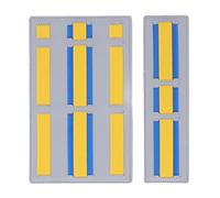 Qcwwy Organizer Elettronico Portatile con Tecnologia Adesiva Soft Touch, Elastici per Laptop e Tablet, Design Compatto, 10,2 X 6,29 Pollici (YELLOW)