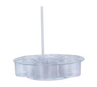 Qcwwy Organizzatore di una Bottiglia di Plastica con 360 Gradi per il Moderno Ufficio Dell'ufficio Minimalista