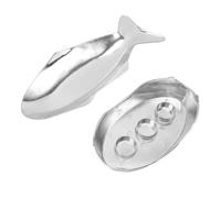 Qcwwy Padella per Grigliare a Forma di Pesce, Riscaldamento Uniforme, Padella per Pesce in Lega di Alluminio, per la Casa, Hotel, Ristoranti, Banchetti, Forniture per la Cottura (Grande)