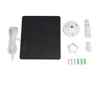 Qcwwy Pannello Solare da 5 W per Telecamera di Sicurezza IP65 Caricatore Solare per Telecamera Esterna in Silicio Monocristallino Impermeabile da 5 V con Staffa Regolabile a 360°