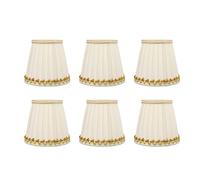 Qcwwy Paralume in Tessuto da 6 Pezzi, Copertura della Lampada E14 Bagliore Diffuso Morbido Moderno e Minimalista di Ricambio Sul Paralume Artigianato Squisito per la Decorazione della
