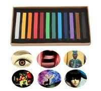 Qcwwy Pastelli per Artisti, Gessetti Pastello Morbidi, Colori Vivaci per Schizzi, Perfetti per Studenti e Professionisti (12 colori)