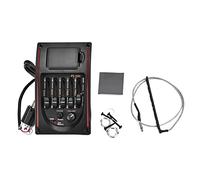 Qcwwy Pickup del Sintonizzatore Digitale EQ a 5 Banda per Chitarra con Interruttore di Fase e Contorno di Volume dei Controlli di Tono a 5 Bande per una qualità del Suono Superiore
