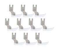 Qcwwy Piedino per Macchina da Cucire 10 Pezzi Piedino Piatto per Auto per Punto Dritto Zig Piedini Universali per Uso Generale Zigzag a Scatto Set per Cucito Industriale