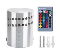 Qcwwy Plafoniera LED a Spirale 3W RGB, Lampada da Parete Dimmerabile in Lega di Alluminio con Telecomando per Soggiorno, Feste, KTV, Bar, Camera da Letto, Cucina, Sala da Pranzo,